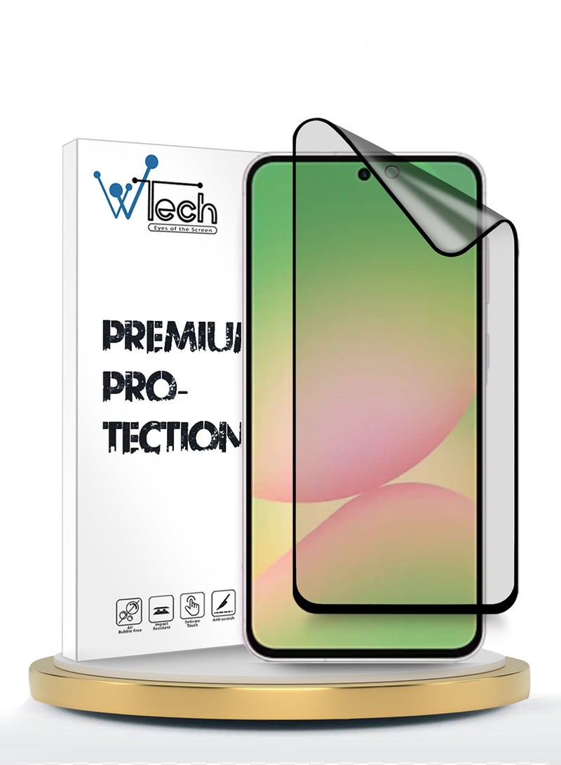 Wtech Samsung Galaxy A57 5G 2026 Premium Nano Ceramic Full Glue Full Cover Matte Flexible Screen Protector (MSCNMN) - Clear/Black - Image 1